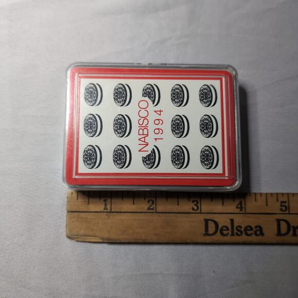 Vintage 1994 Nabisco Oreo Playing Cards Plastic Case Complete Deck Poker Gemaco - Picture 7 of 8